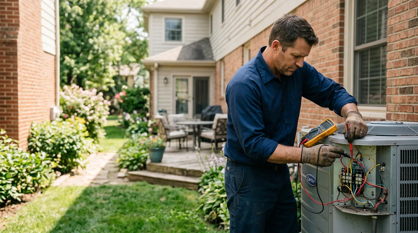 HVAC technician working near Meriden, NH